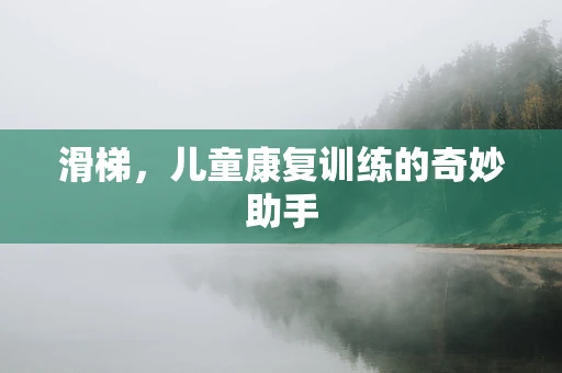 滑梯，儿童康复训练的奇妙助手