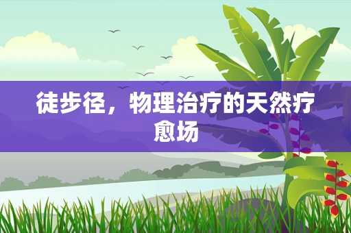 徒步径，物理治疗的天然疗愈场