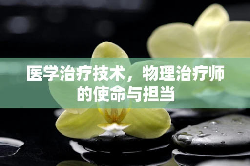 医学治疗技术，物理治疗师的使命与担当