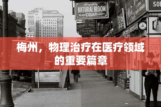 梅州，物理治疗在医疗领域的重要篇章
