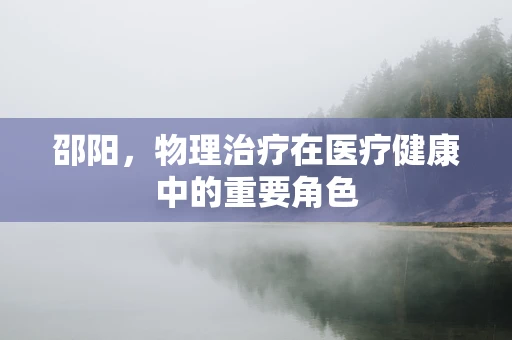 邵阳，物理治疗在医疗健康中的重要角色